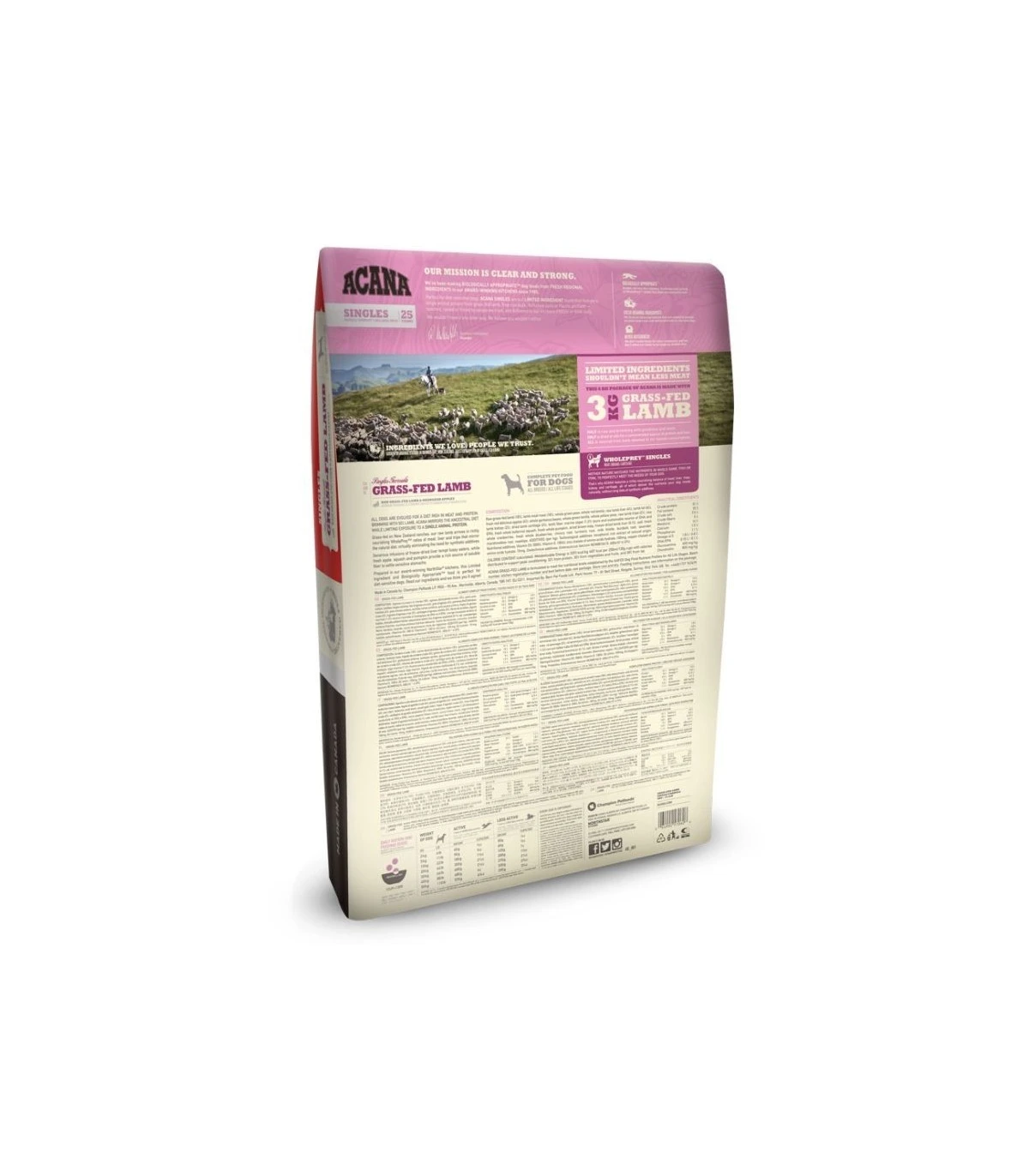 Acana Grass-fed Lamb Dog 6 Kg Singles 25 2 Acana Grass-fed Lamb Dog 6 Kg Singles 25 - immagine 2