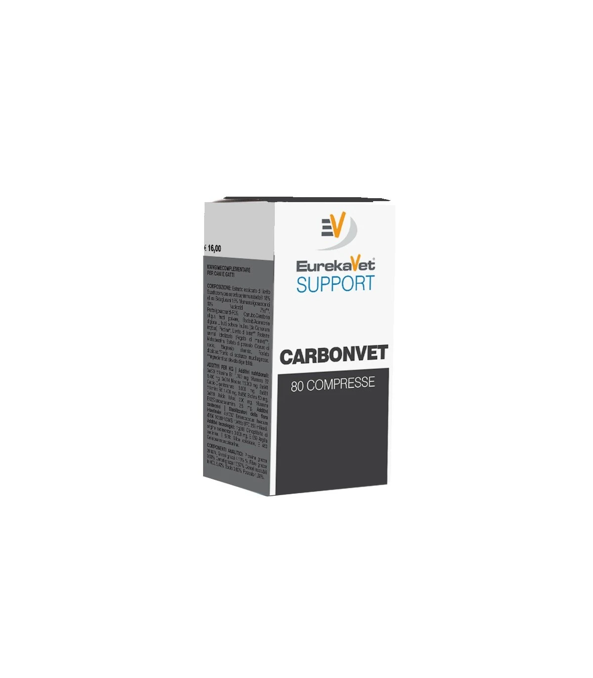 EurekaVet Support Carbonvet 80 Compresse 500 Mg 1 EurekaVet Support Carbonvet 80 Compresse 500 Mg